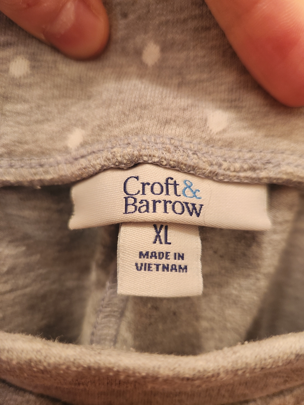 Croft & Barrow Gray Polka Dot Skort Size XL - Picture 3 of 7
